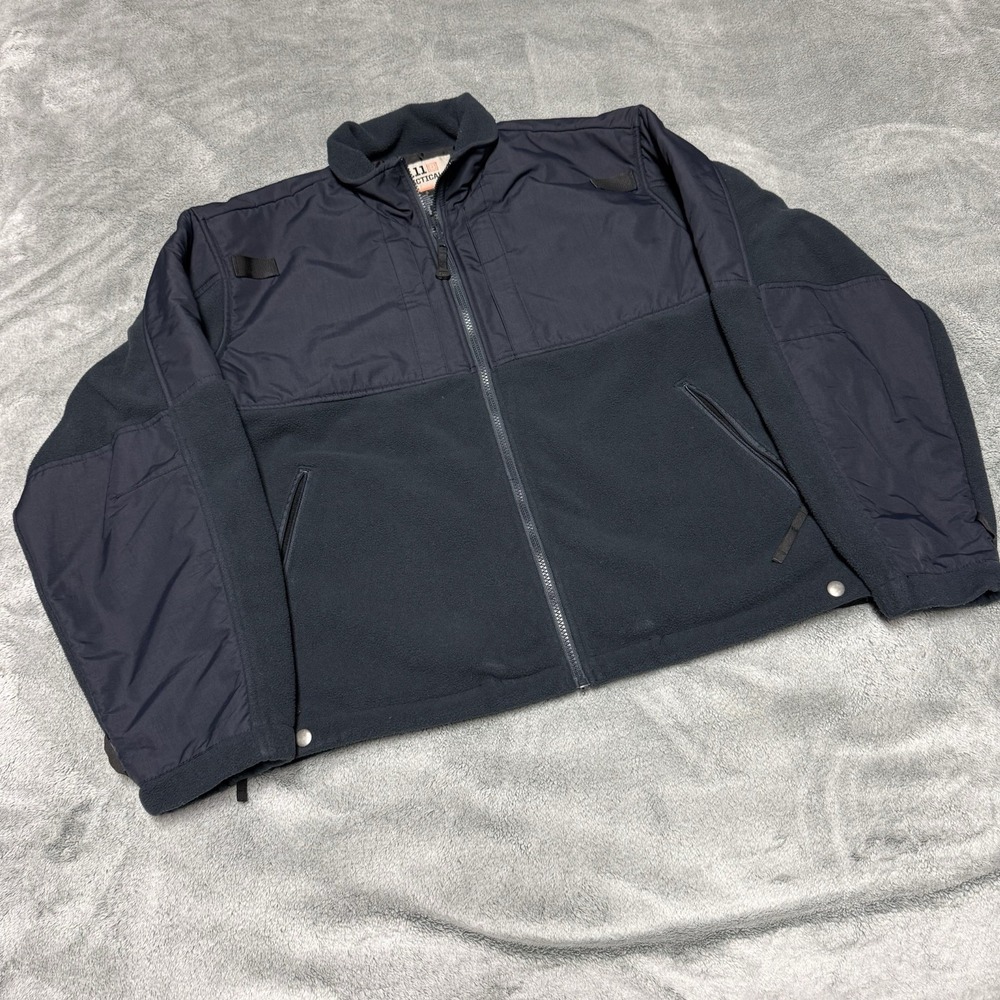 511 Tactical Fleece Jacket Mens Large Navy Work Outdoors Coat Utility Tech
